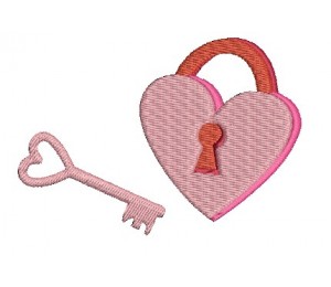 Stickdatei - Herz Schloss